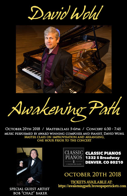 Masterful Musicians, David Wohl concert Awakening Path Concert